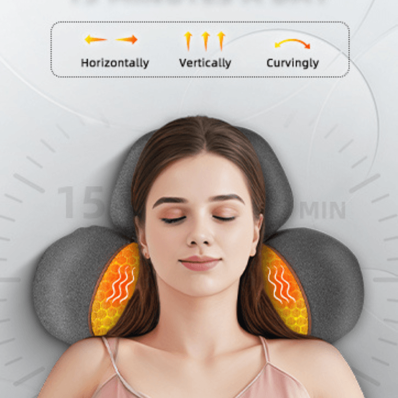 TensionFix™ Heated Neck Massager Pillow - Cervical Support