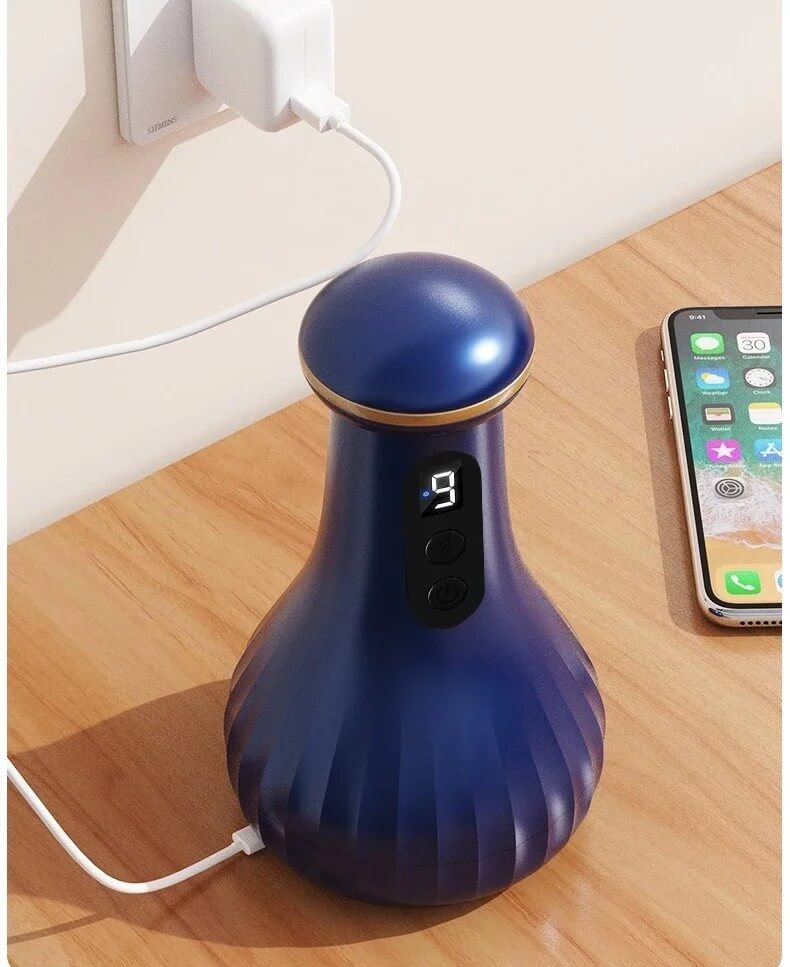 TensionFix™ Electric Cupping & Gua Sha Massager – 9-Level Suction, Heat Therapy & Red Light Recovery