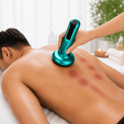 TensionFix™ 12-Level Electric Cupping Massager – Heated Vacuum Gua Sha Therapy for Cellulite & Muscle Relief