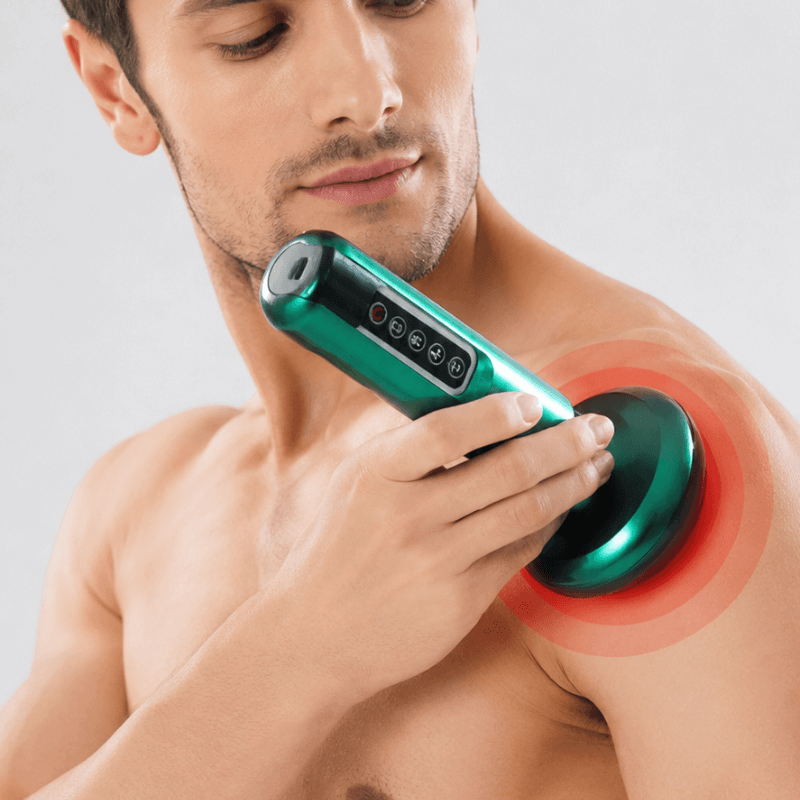 TensionFix™ 12-Level Electric Cupping Massager – Heated Vacuum Gua Sha Therapy for Cellulite & Muscle Relief