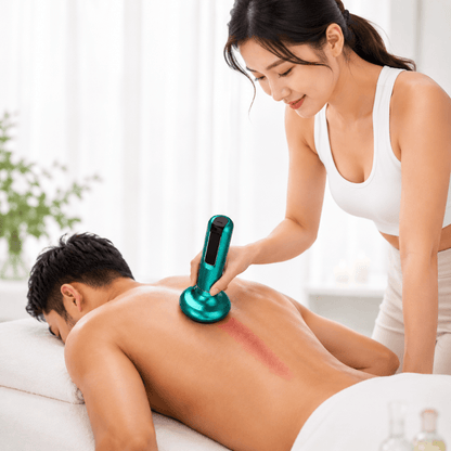 TensionFix™ 12-Level Electric Cupping Massager – Heated Vacuum Gua Sha Therapy for Cellulite & Muscle Relief