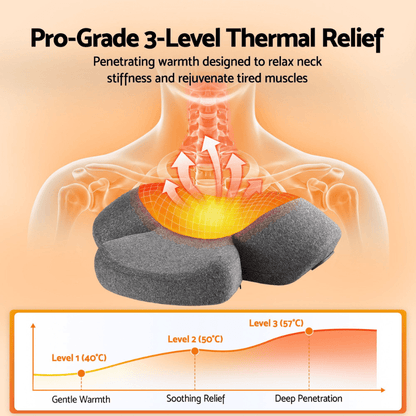 TensionFix™ Heated Neck Massager Pillow - Cervical Support