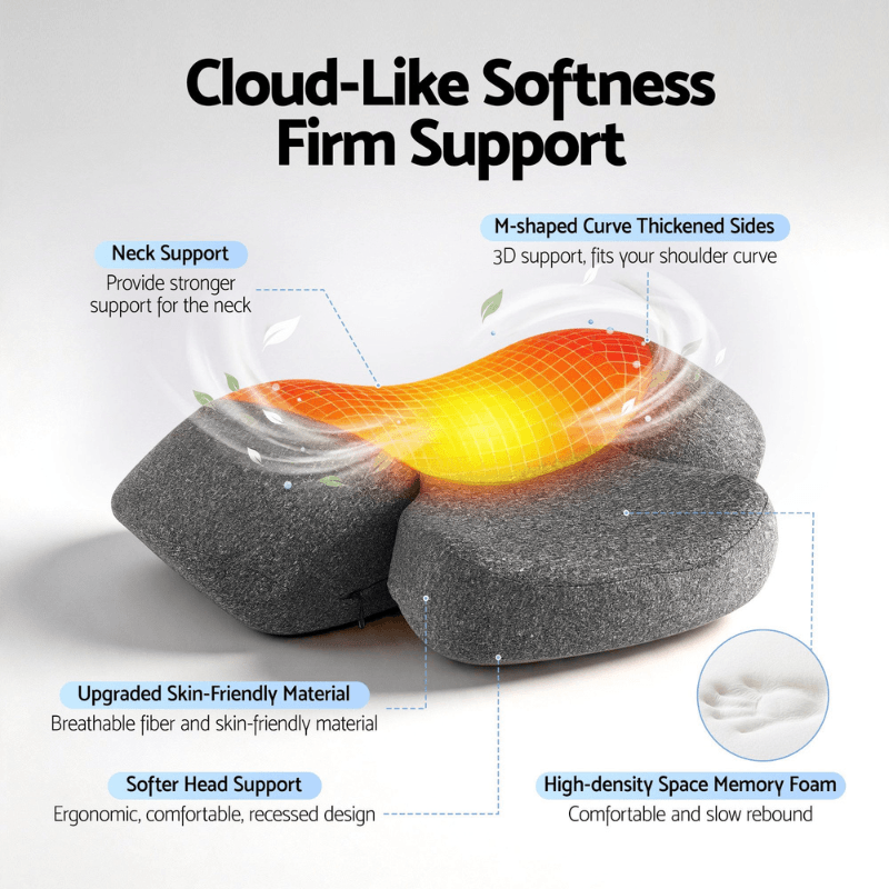 TensionFix™ Heated Neck Massager Pillow - Cervical Support
