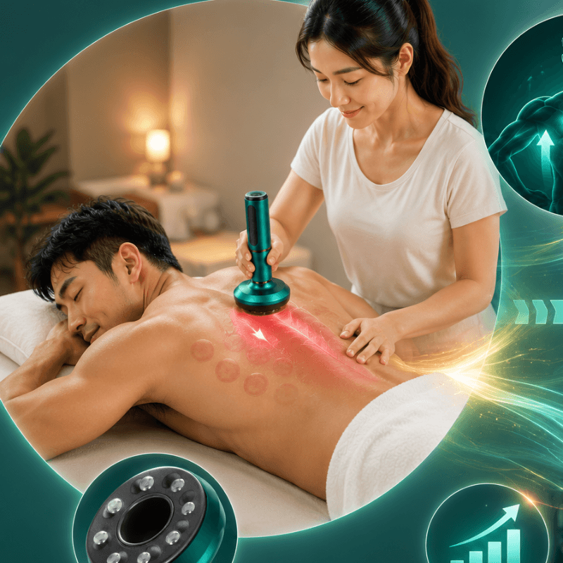 TensionFix™ 12-Level Electric Cupping Massager – Heated Vacuum Gua Sha Therapy for Cellulite & Muscle Relief