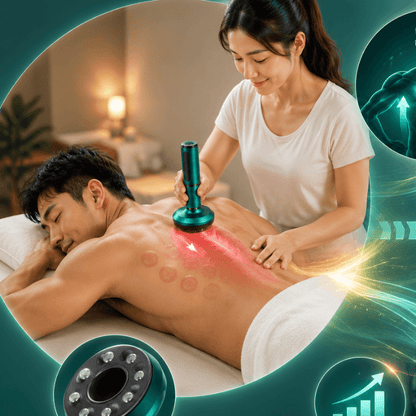 TensionFix™ 12-Level Electric Cupping Massager – Heated Vacuum Gua Sha Therapy for Cellulite & Muscle Relief