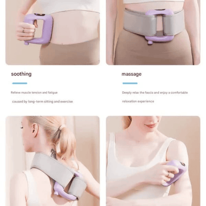 TensionFix™ Portable Body Massager –  Deep Tissue Relaxation with 8 Massage Heads.