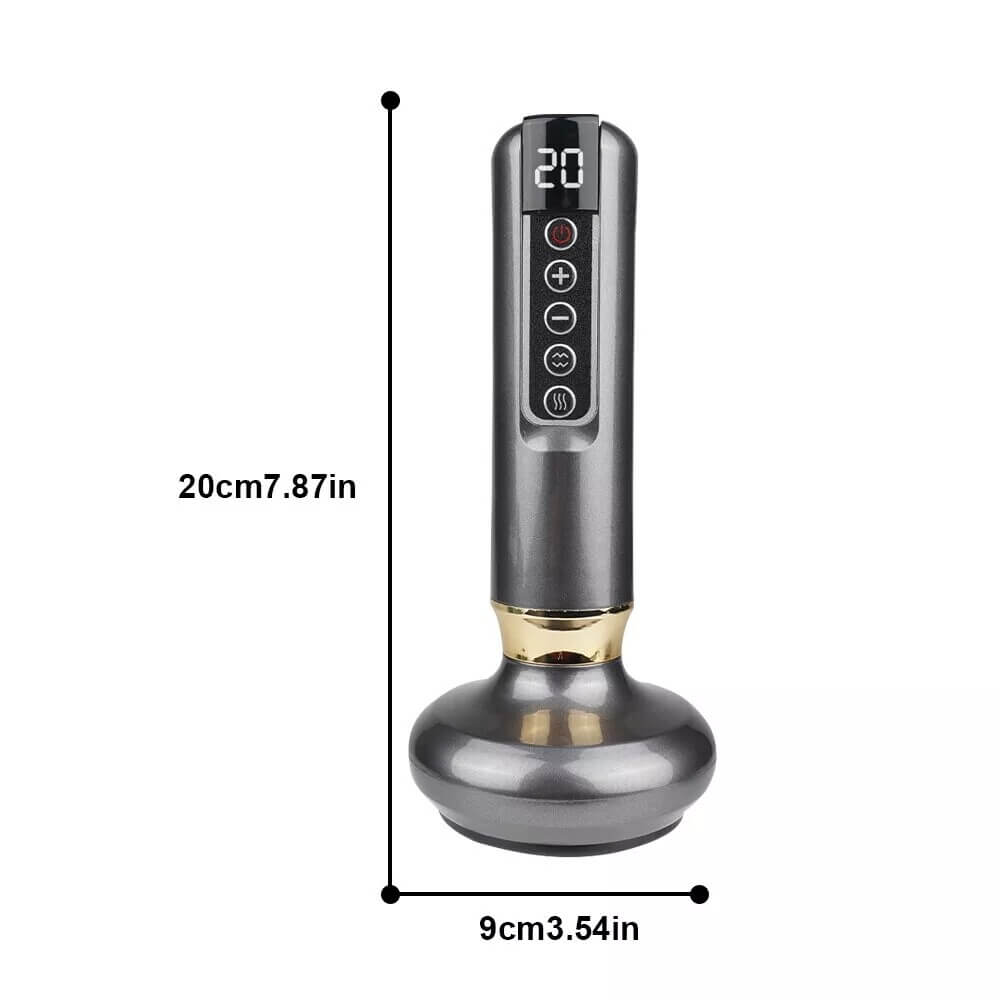 TensionFix™ 12-Level Electric Cupping Massager – Heated Vacuum Gua Sha Therapy for Cellulite & Muscle Relief