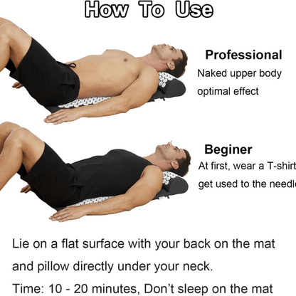 TensionFix™ Acupressure Mat & Pillow Set for Back & Neck Pain Relief