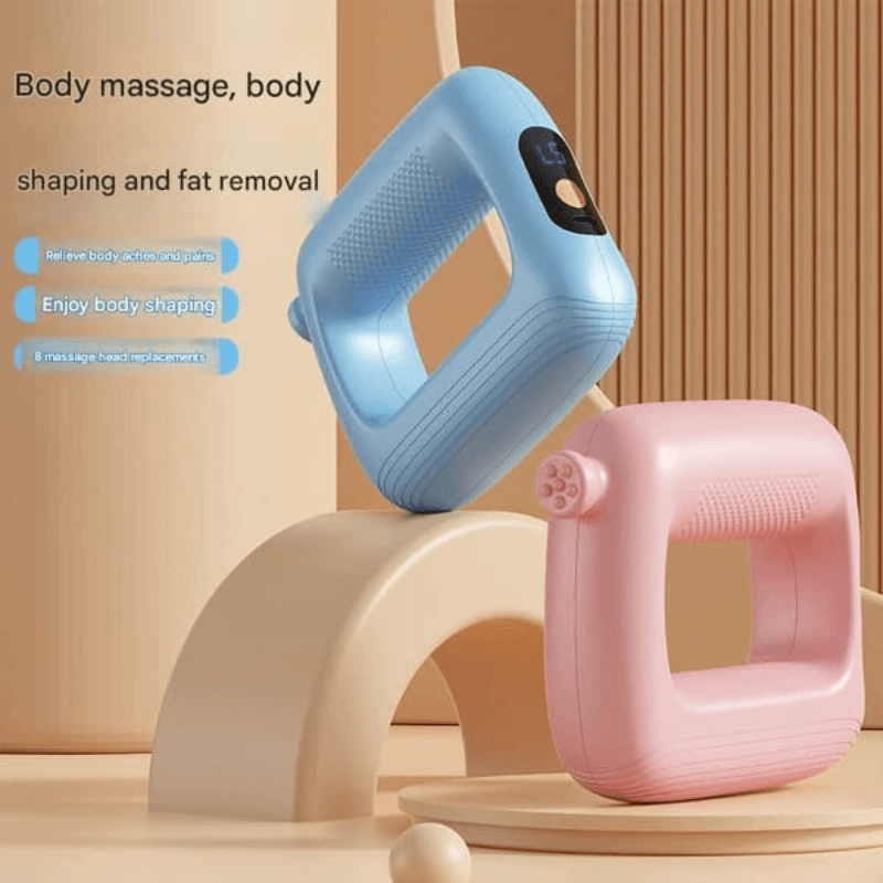 TensionFix™ Portable Body Massager –  Deep Tissue Relaxation with 8 Massage Heads.