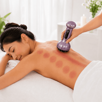 TensionFix™ Electric Cupping & Gua Sha Massager – 9-Level Suction, Heat Therapy & Red Light Recovery