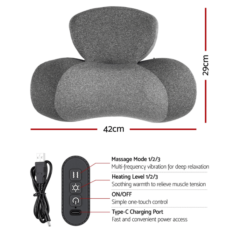 TensionFix™ Heated Neck Massager Pillow - Cervical Support