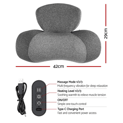 TensionFix™ Heated Neck Massager Pillow - Cervical Support
