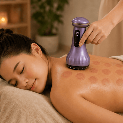 TensionFix™ Electric Cupping & Gua Sha Massager – 9-Level Suction, Heat Therapy & Red Light Recovery