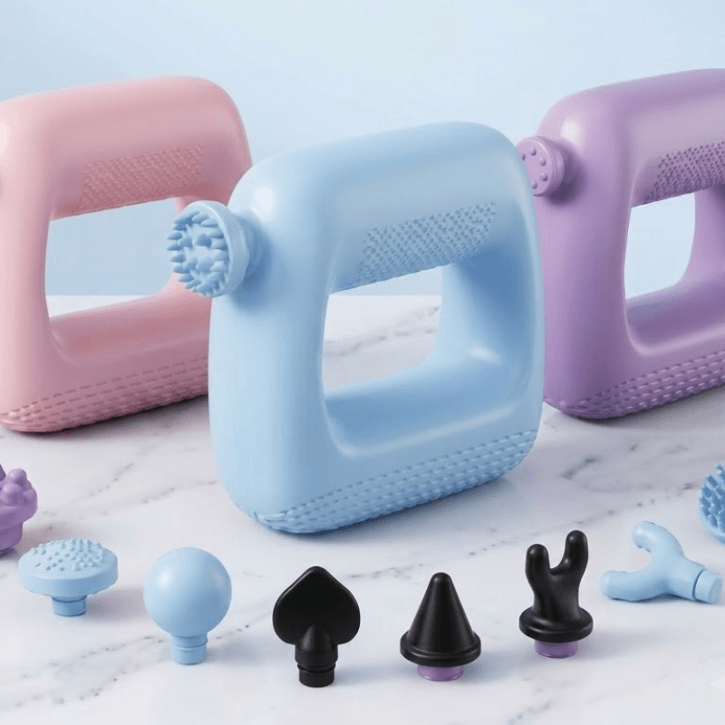 TensionFix™ Portable Body Massager –  Deep Tissue Relaxation with 8 Massage Heads.
