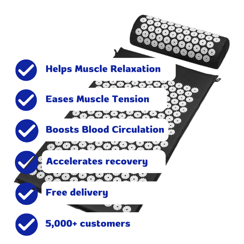 TensionFix™ Acupressure Mat & Pillow Set for Back & Neck Pain Relief