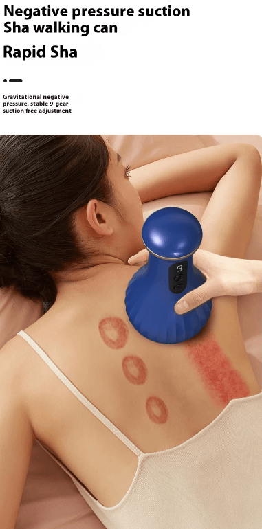 TensionFix™ Electric Cupping & Gua Sha Massager – 9-Level Suction, Heat Therapy & Red Light Recovery